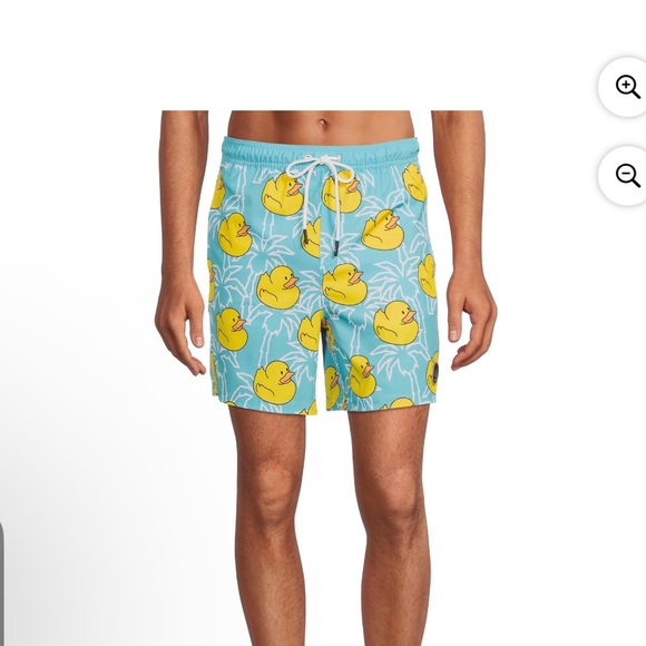 EUC NEFF Men's Blue 7" Swim Trunks- Rubber Ducks! *Smoke Free Home - Picture 3 of 7